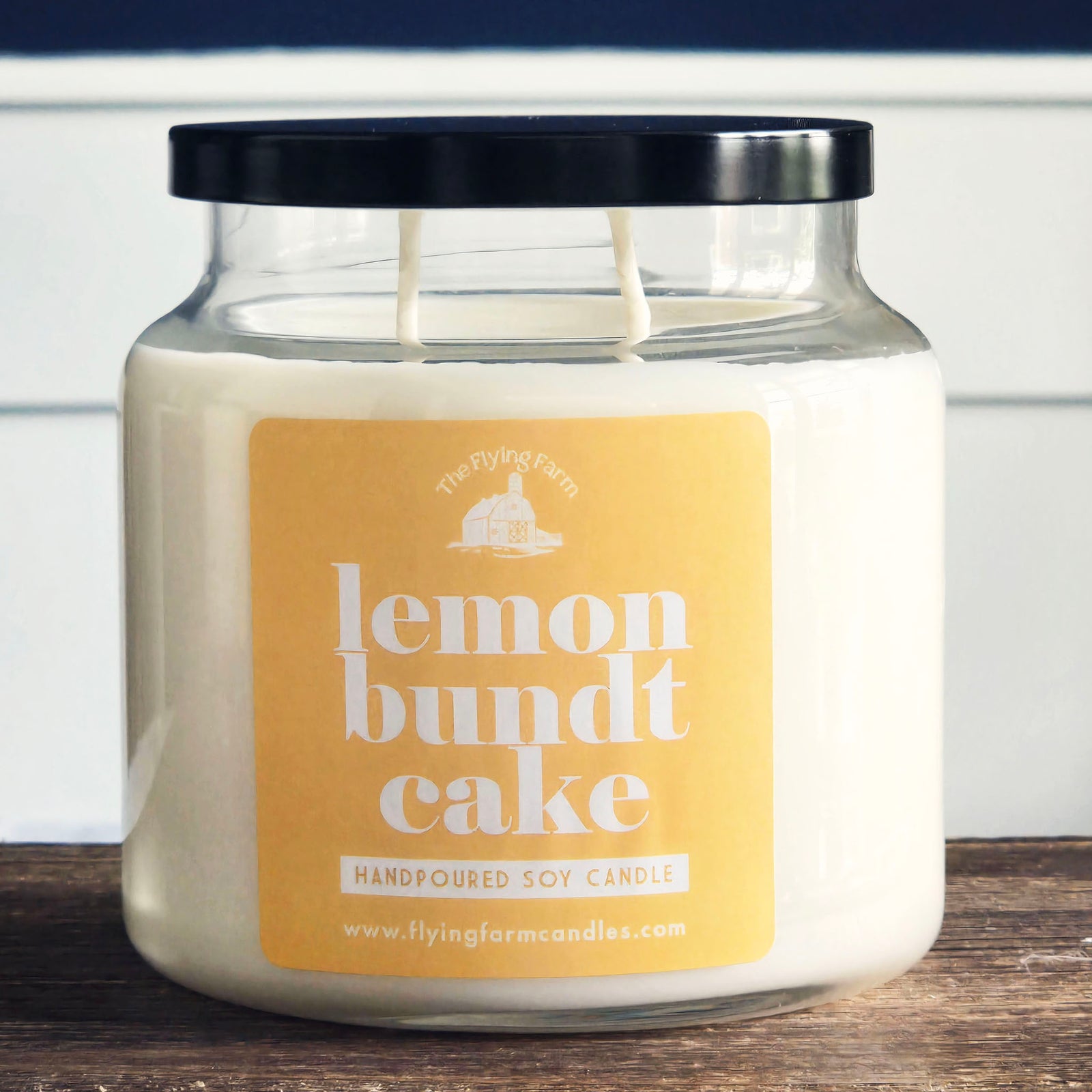 Lemon Bundt Cake Scented Candle - Large Apothecary Jar