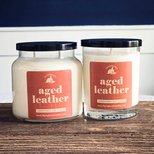 Aged Leather Candle