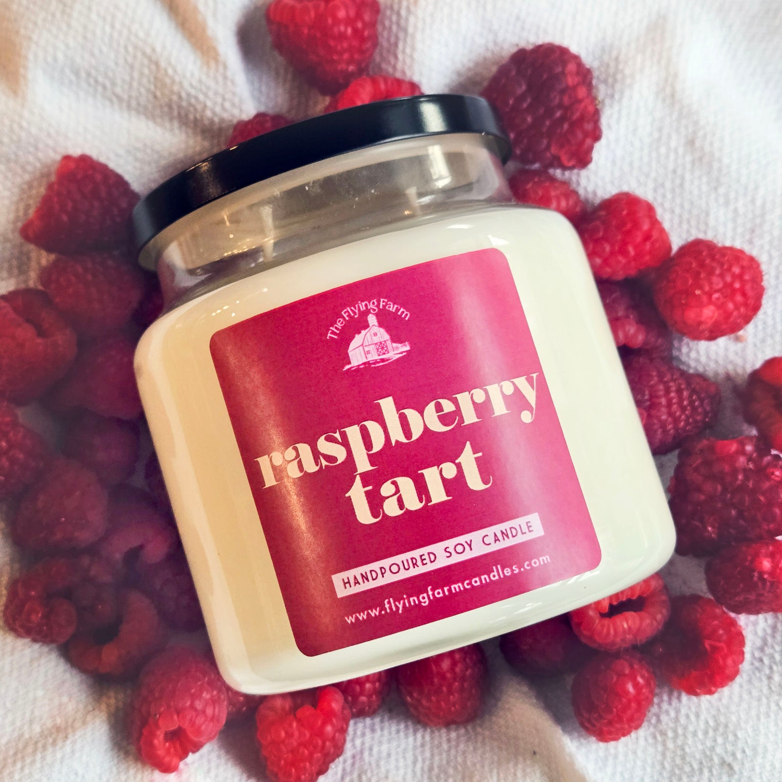 Raspberry Custard Candle