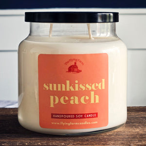 Sunkissed Peach Scented Candle - Apothecary