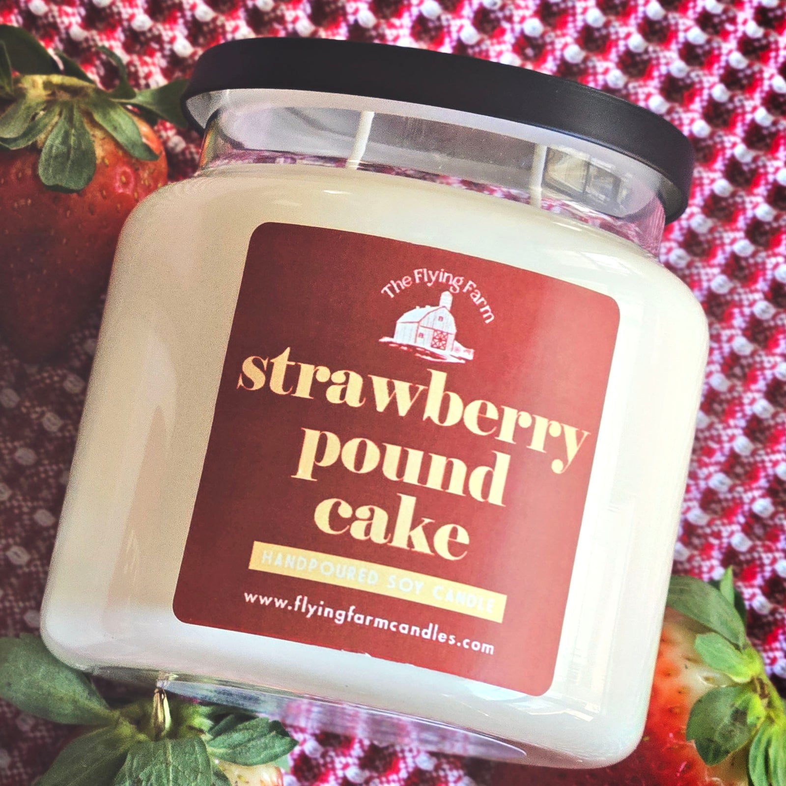 strawberry scented candle